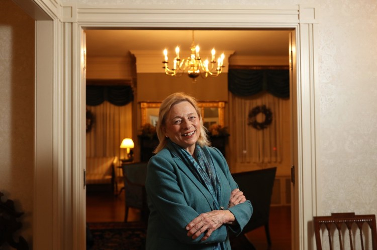 AUGUSTA, ME - DECEMBER 6: Gov. Janet Mills at the Blaine House. (Staff photo by Ben McCanna/Staff Photographer)