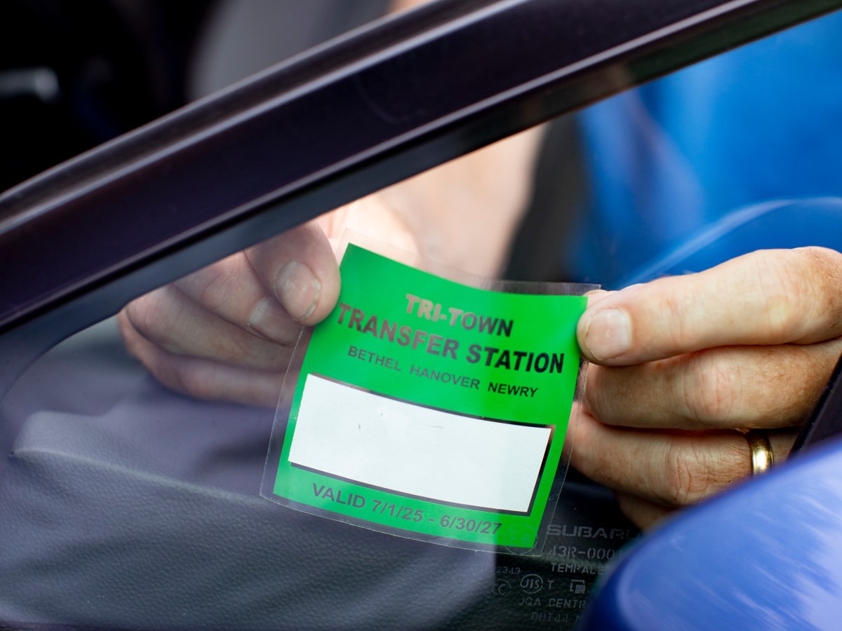 New stickers ready for Hanover, Newry, Bethel transfer station users